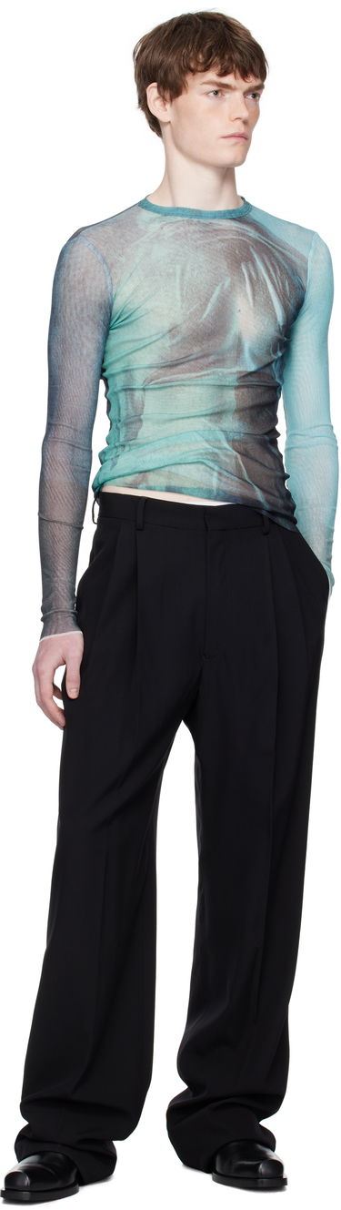 T-shirt Jean Paul Gaultier Jean Paul Gaultier 'The Water' Long Sleeve Top Grön | 25/03-W-TO310-M004P-5557, 3