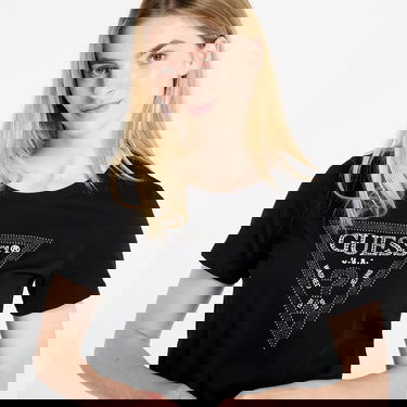 T-shirt GUESS GUESS Krystal Triangle Tee Svart | W5BI18I3Z14-JBLK, 1