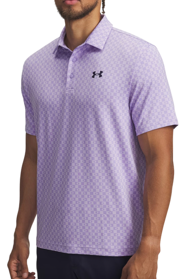 Polotröja Under Armour Playoff 3.0 Checked Printed Polo Purpur | 1378677-538, 0