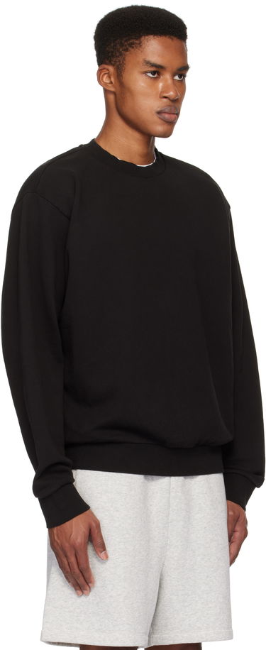 Sweatshirt SKIMS Terry Classic Crewneck Sweatshirt Svart | PL-PLO-6410M, 1