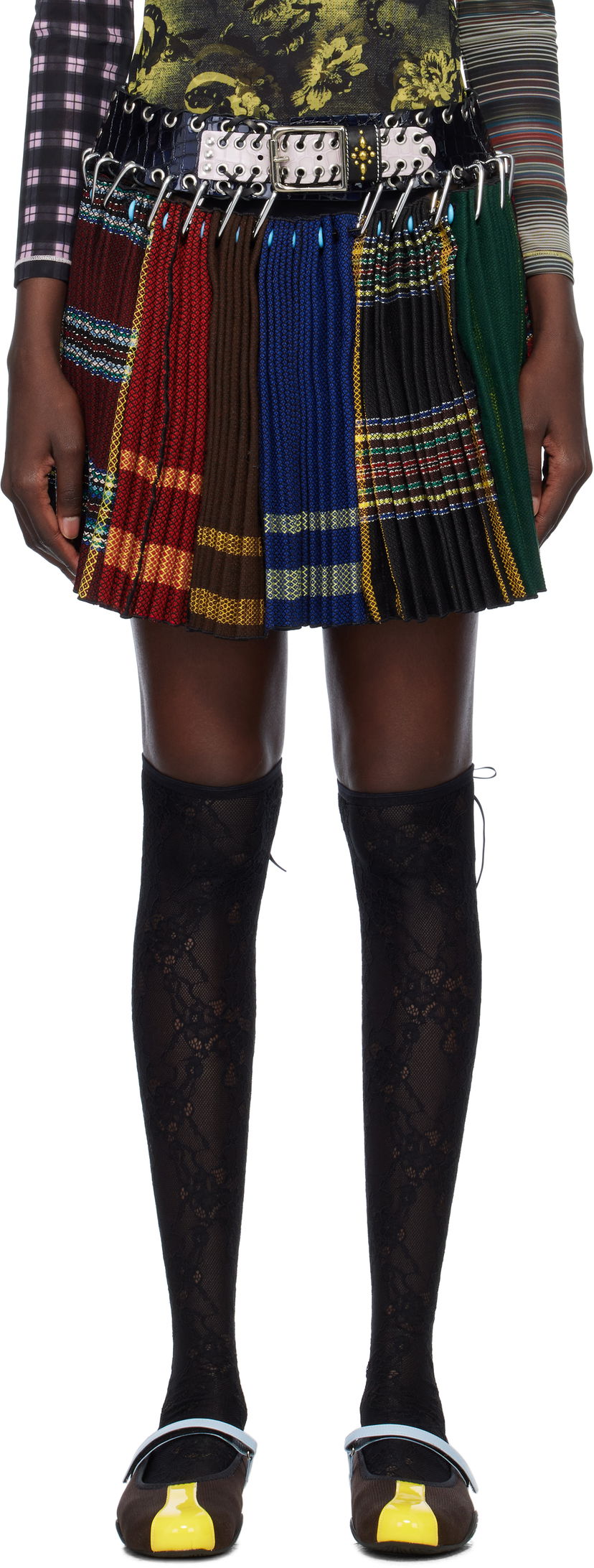 Kjol Chopova Lowena Chopova Lowena Carabiner Apron Miniskirt Flerfärgad | 3234