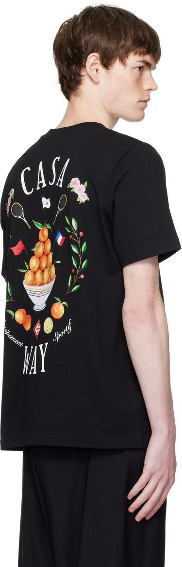 T-shirt Casablanca Casablanca 'Casa Way' Graphic Short-Sleeve T-Shirt Svart | MPF25-JTS-001-27-EX-FLANNELS, 2