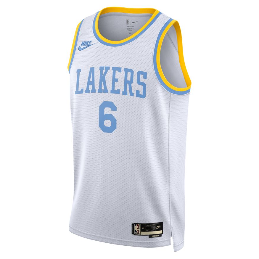 Jersey Nike NBA Dri-FIT Los Angeles Lakers HWC 2022 Swingman Jersey Vit | DO9448-101, 0