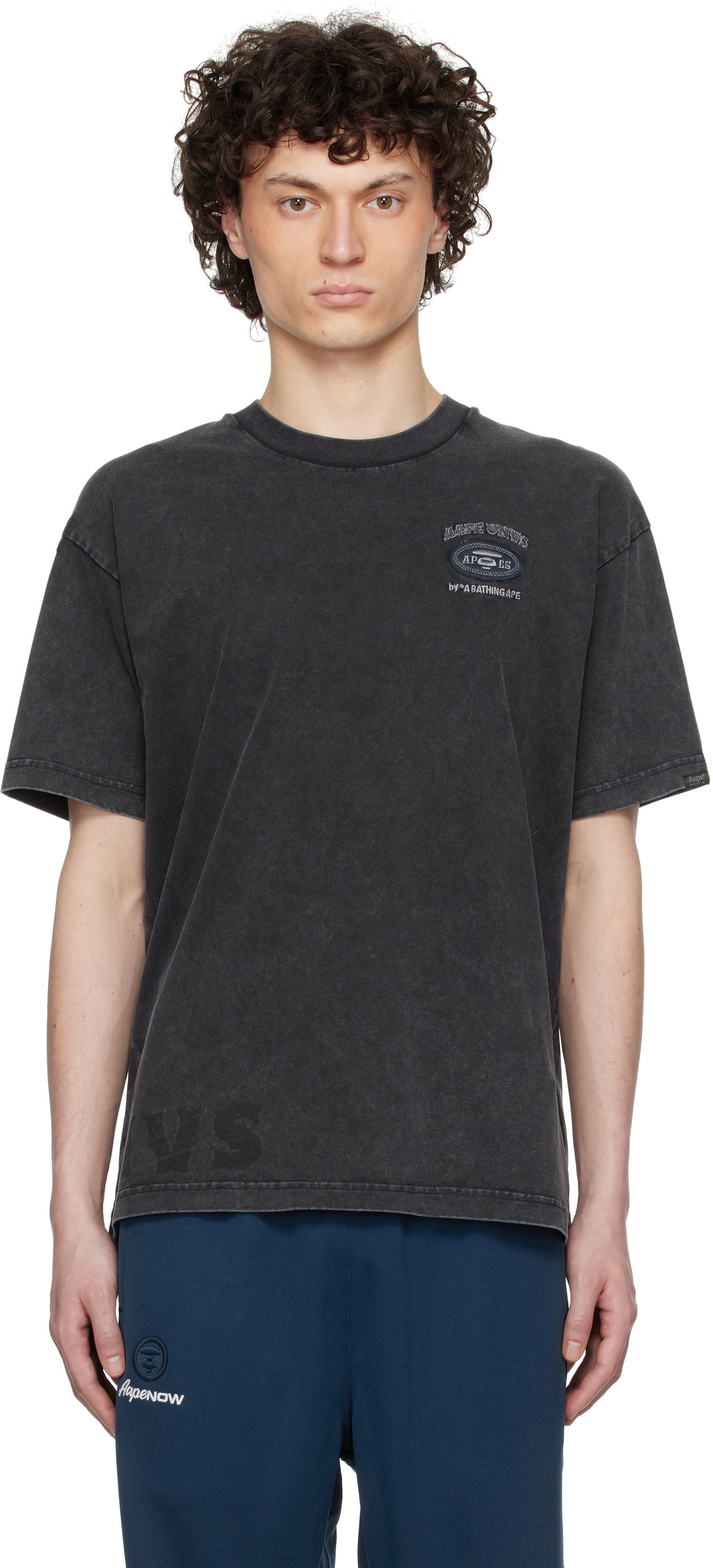 T-shirt AAPE by A Bathing Ape AAPE by A Bathing Ape Fancy Main T-Shirt Svart | AAPTEM1671XXNBKL, 0