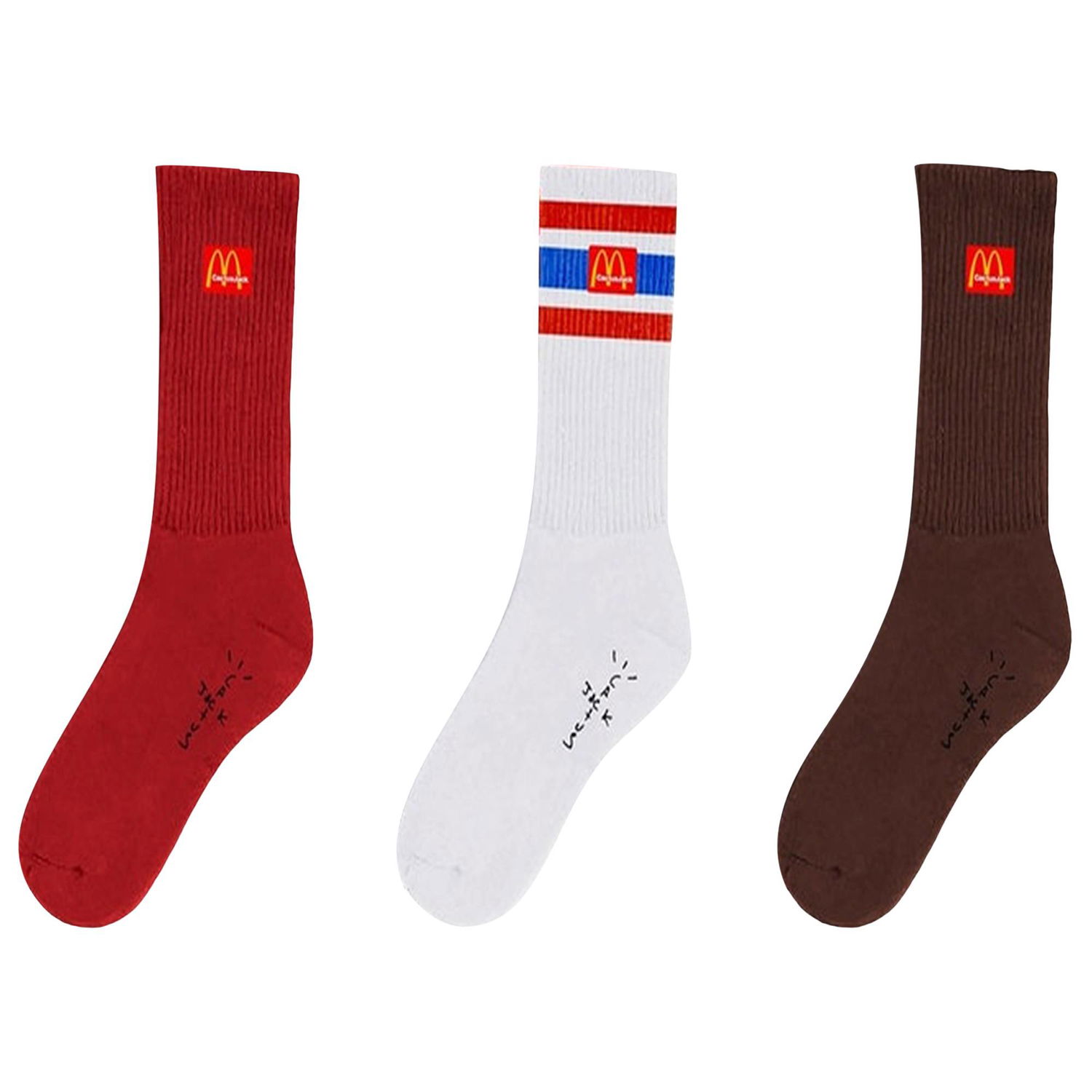 Underkläder och strumpor Cactus Jack by Travis Scott McDonalds x Arches Sock Pack Flerfärgad | CJMD AS77 MULT, 1
