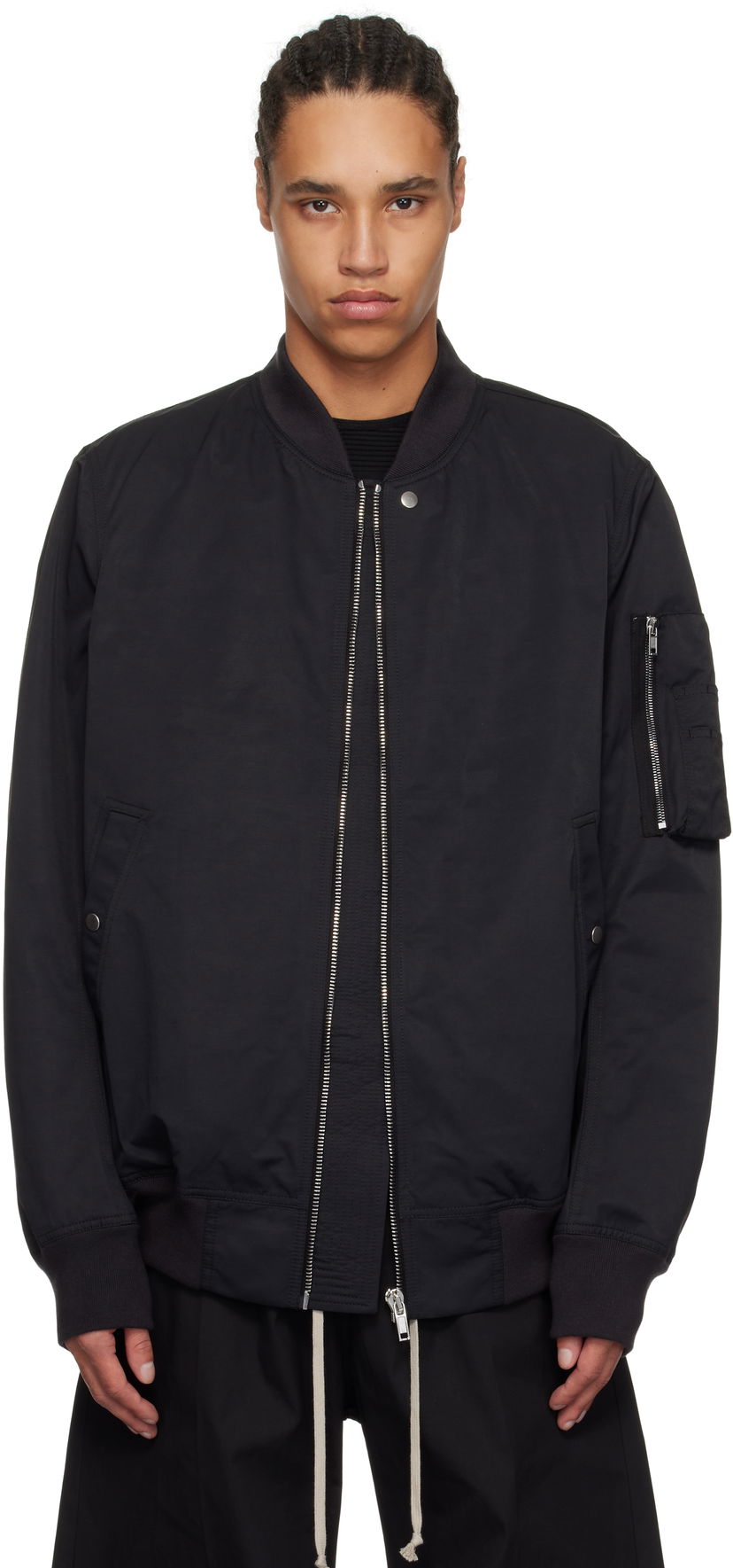 Bomberjacka Rick Owens Rick Owens DRKSHDW Hollywood Classic Flight Bomber Jacket Svart | DU01E3774 MU