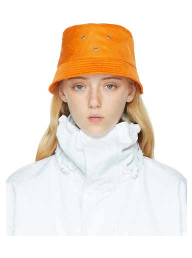 Hatt Bottega Veneta Intreccio Jacquard Bucket Hat Orange | 692795 V1PO2