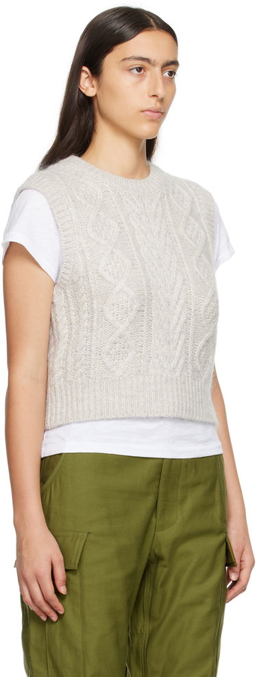 Sweater rag & bone rag & bone Brody Knit Vest Grå | WAS23F035SL35, 1
