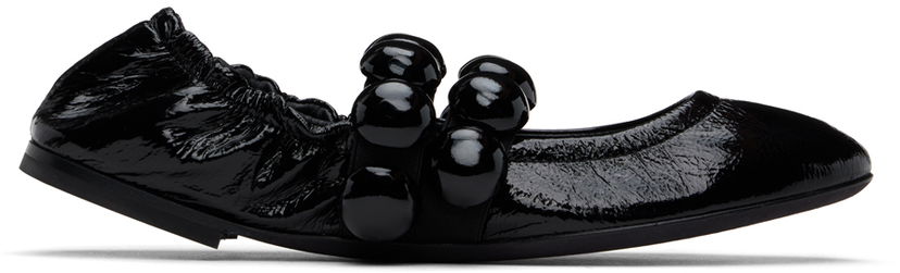 Kläder Alaïa ALAÏA Sphere Ballerina Flats Svart | AA3A038CK273