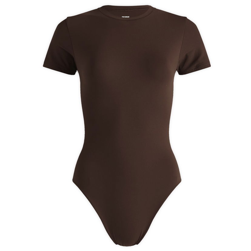 Kropp SKIMS Fits Everybody T-Shirt Bodysuit Brun | BS-TSH-0752-COCOA