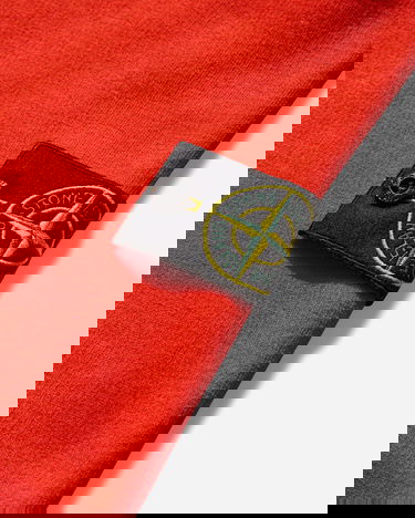 Sweatshirt Stone Island Garment Dyed Crewneck Sweatshirt Röd | K2S15-6100028-S0A20 V0018, 4