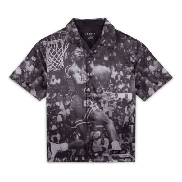 Skjorta Jordan A Ma Maniere Woven Basketball Button-Up Shirt Svart | DJ9761-010, 0