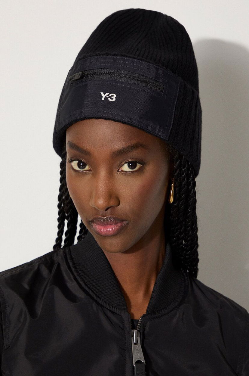 Mössa Y-3 Nylon Patch Beanie Svart | IY9273