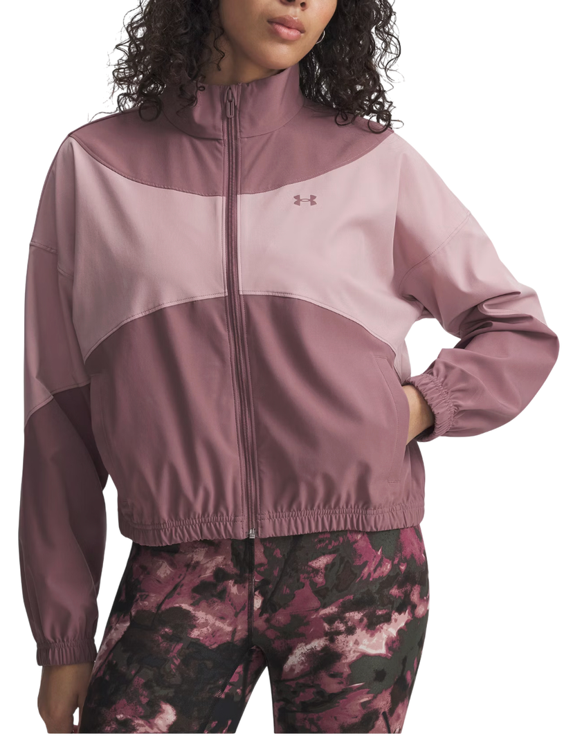 Jacka Under Armour Rival Full-Zip Woven Jacket Rosa | 1389631-651