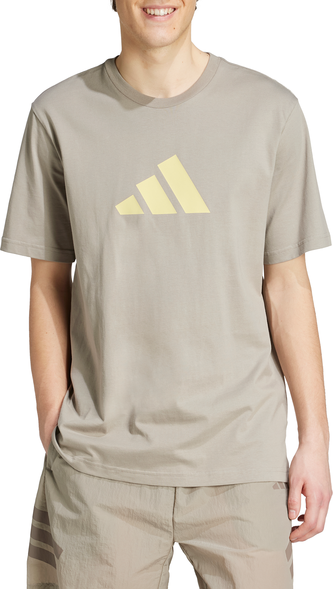 T-shirt adidas Originals Future Icons Short Sleeve Crewneck T-Shirt Beige | jd4915, 0