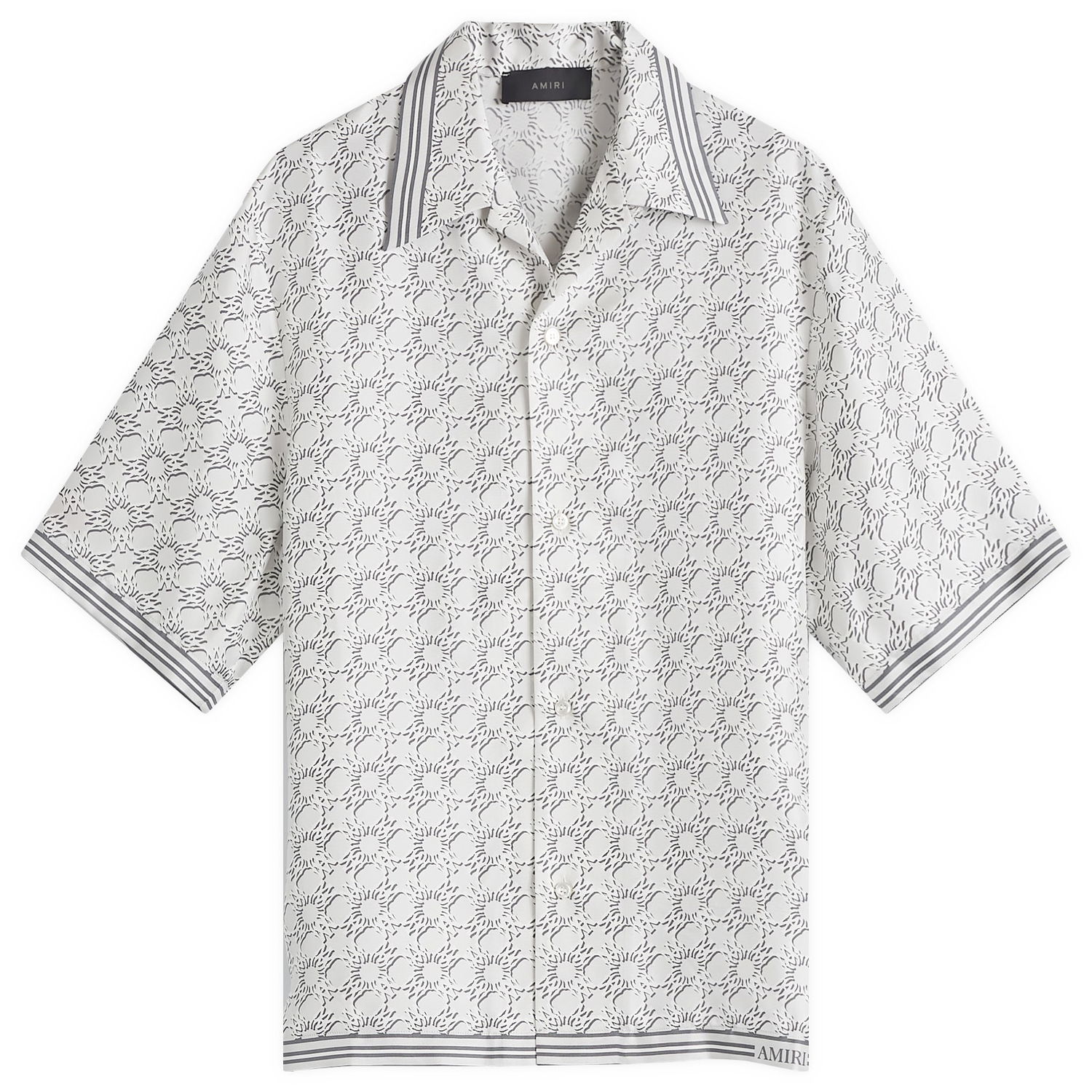 Skjorta AMIRI Quad Bowling Pattern Shirt Vit | AMSTCA1084-179, 1