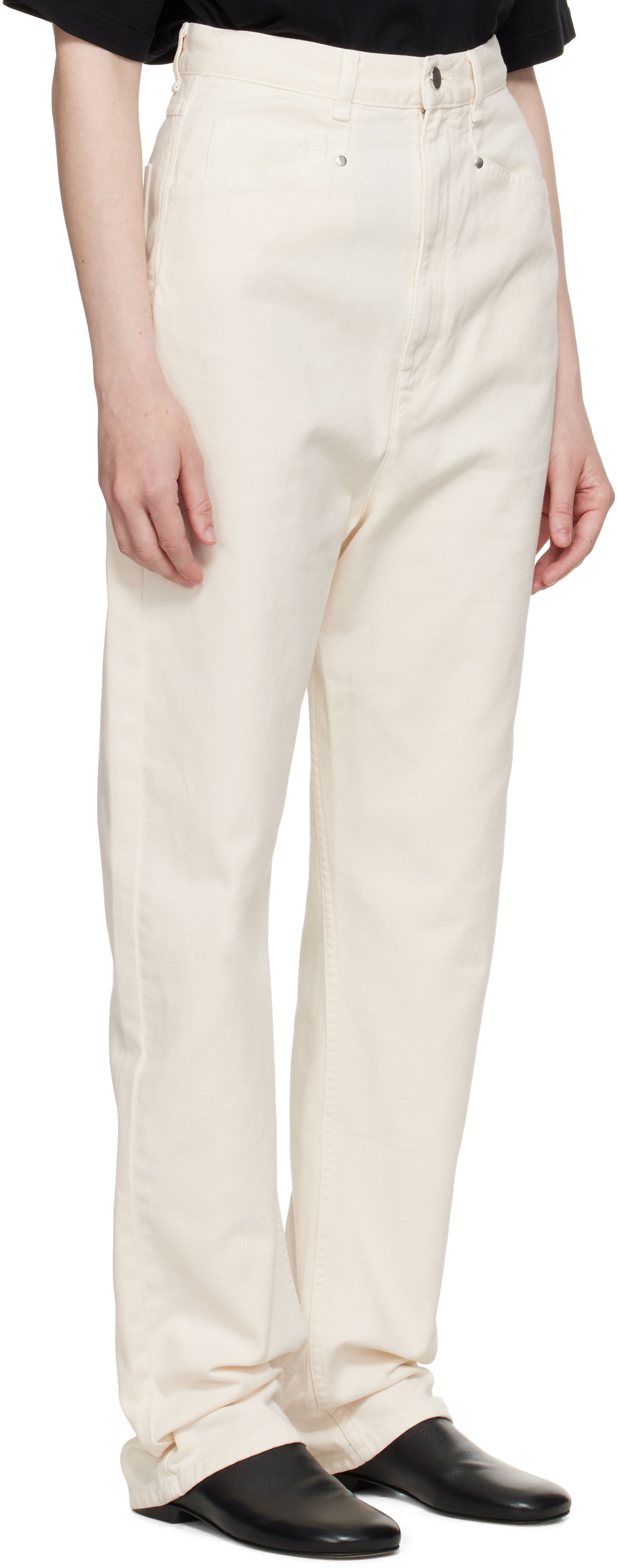 Jeans LEMAIRE Lemaire Dropped Crotch Jeans Vit | PA1199 LD1034, 1