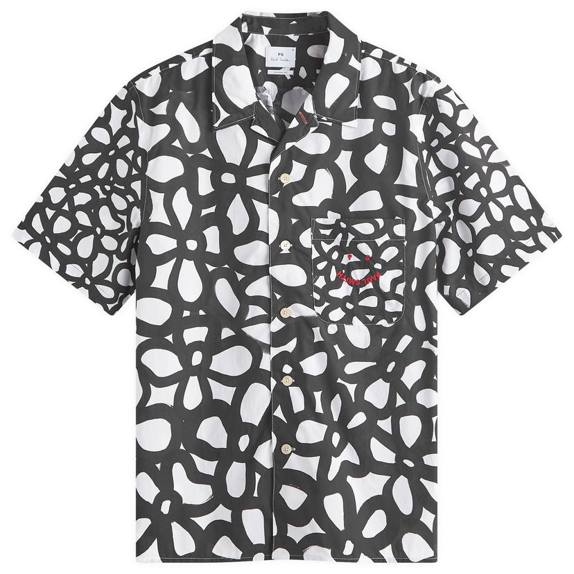 Skjorta Paul Smith Paul Smith Flower Vacation Shirt, Size Large Vit | M2R-179XM-N22178-1