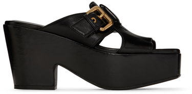 Kläder BY FAR BY FAR Lenka Platform Heeled Sandals Svart | 22SSLNKMBLGLS, 0
