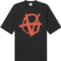 T-shirt VETEMENTS Double Anarchy T-Shirt Svart | UE64TR990BR, 1