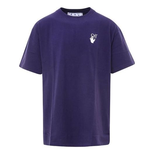 T-shirt Off-White Off-White Marker Over T-Shirt Purpur | OMAA038R21JER0024632