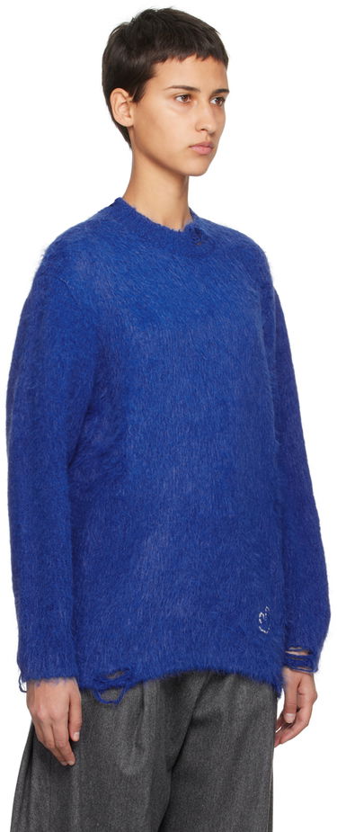 Sweater ADER ERROR Rous Distressed Knit Sweater Blå | BMADFWKT0304BL, 1
