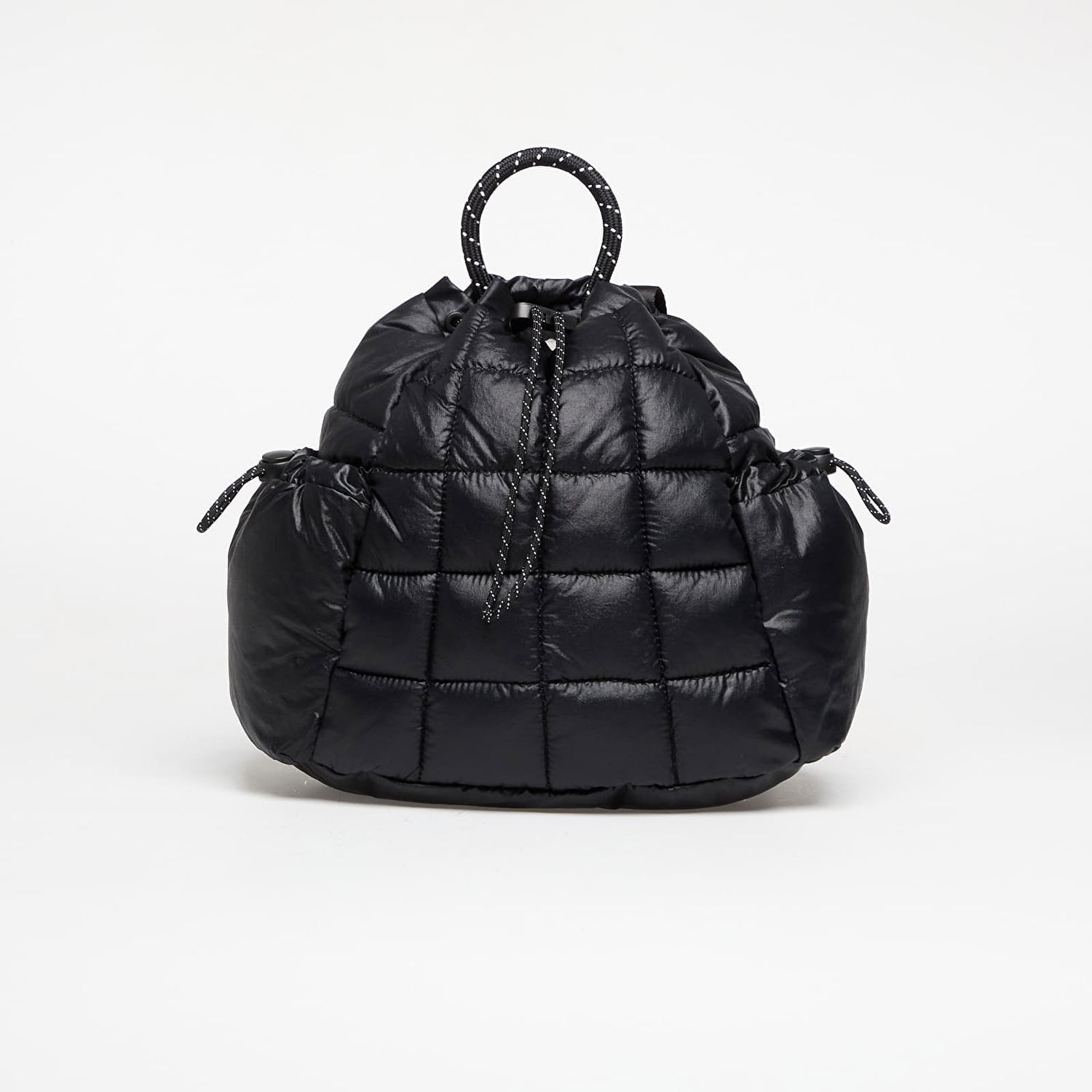 Ryggsäck Nike Quilted Drawstring Top Handle Backpack NSW Puffle Mini Svart | HQ6693-010, 0