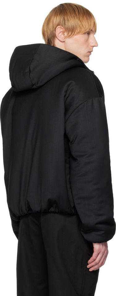 Jacka HELIOT EMIL Haptic Tailored Hooded Jacket Svart | SS25_M_02_153_BLK01, 2