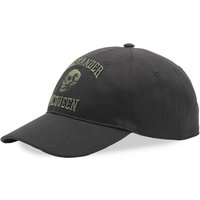 Keps Alexander McQueen Varsity Skull Logo Cap Svart | 7594504105Q-1066, 2