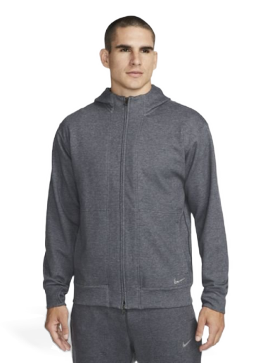 Sweatshirt Nike Yoga Dri-FIT Full-Zip Fleece Hoodie Svart | DQ4876-011