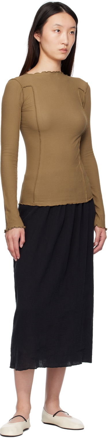 T-shirt Baserange Baserange Omato Long Sleeve T-Shirt Brun | TTML-RB-SU25, 3