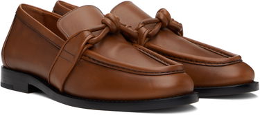 Sneakers och skor Bottega Veneta Bottega Veneta Astaire Knotted Leather Loafers Brun | 796696 V4AF0, 3