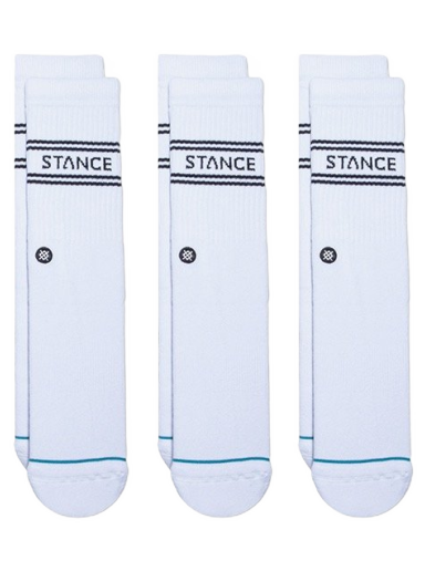 Strumpor Stance Basic 3 Pack Crew Vit | A556D20SRO-WHT