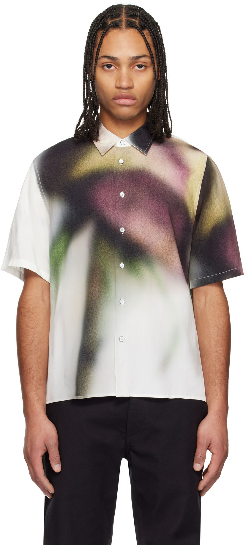 Skjorta rag & bone Rag & Bone Dalton Rose-Print Shirt Flerfärgad | MBW24HA015RSML