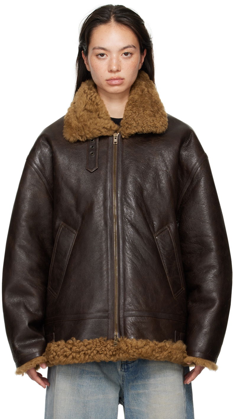 Bomberjacka VETEMENTS Aviator Jacket Brun | UA65JA670B
