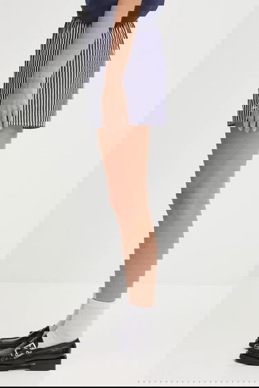 Shorts Sporty & Rich Sporty & Rich Vendome Mini High Waist Shorts Mörkblå | SH035602231ST02, 1