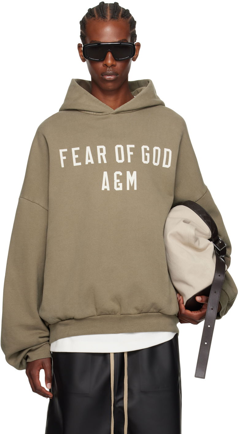 Sweatshirt Fear of God ESSENTIALS Heavyweight Hoodie Grön | 192BT244815F