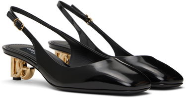 Sneakers och skor Dolce & Gabbana Dolce&Gabbana Patent Leather Slingback Heels Svart | CG0913 A1037, 3