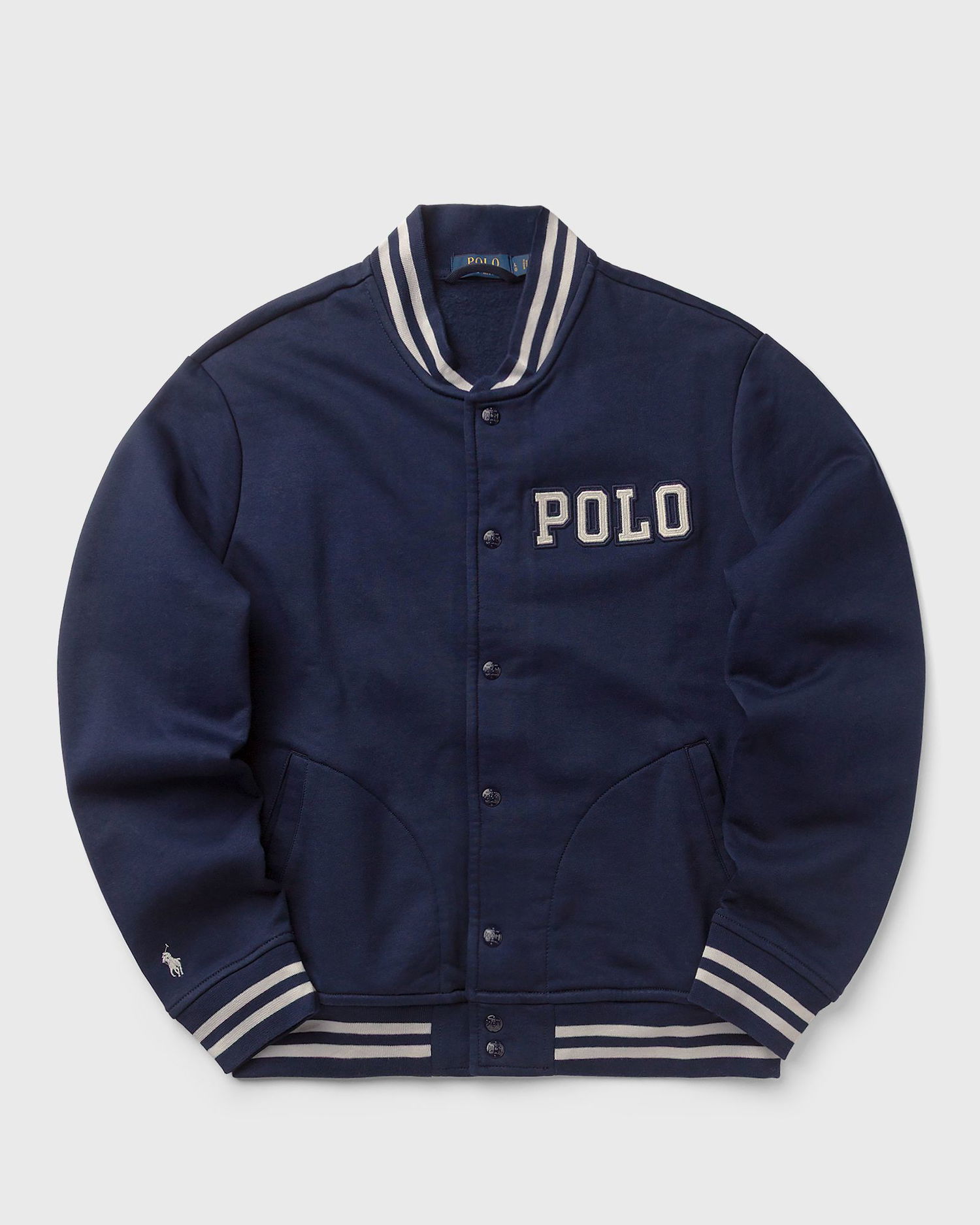 Bomberjacka Polo by Ralph Lauren Striped Fleece Varsity Jacket Mörkblå | 710972666001, 0