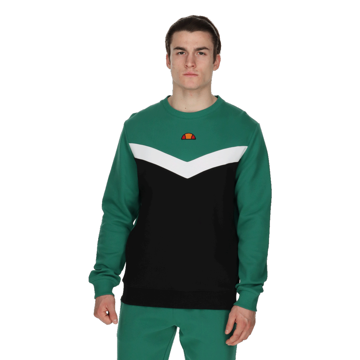 Sweatshirt Ellesse Chevron Panel Crewneck Flerfärgad | ELA241M603-61, 0