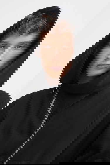 Sweatshirt Rick Owens Rick Owens DRKSHDW Mountain Hoodie Svart | DU02E7286.RIG, 3