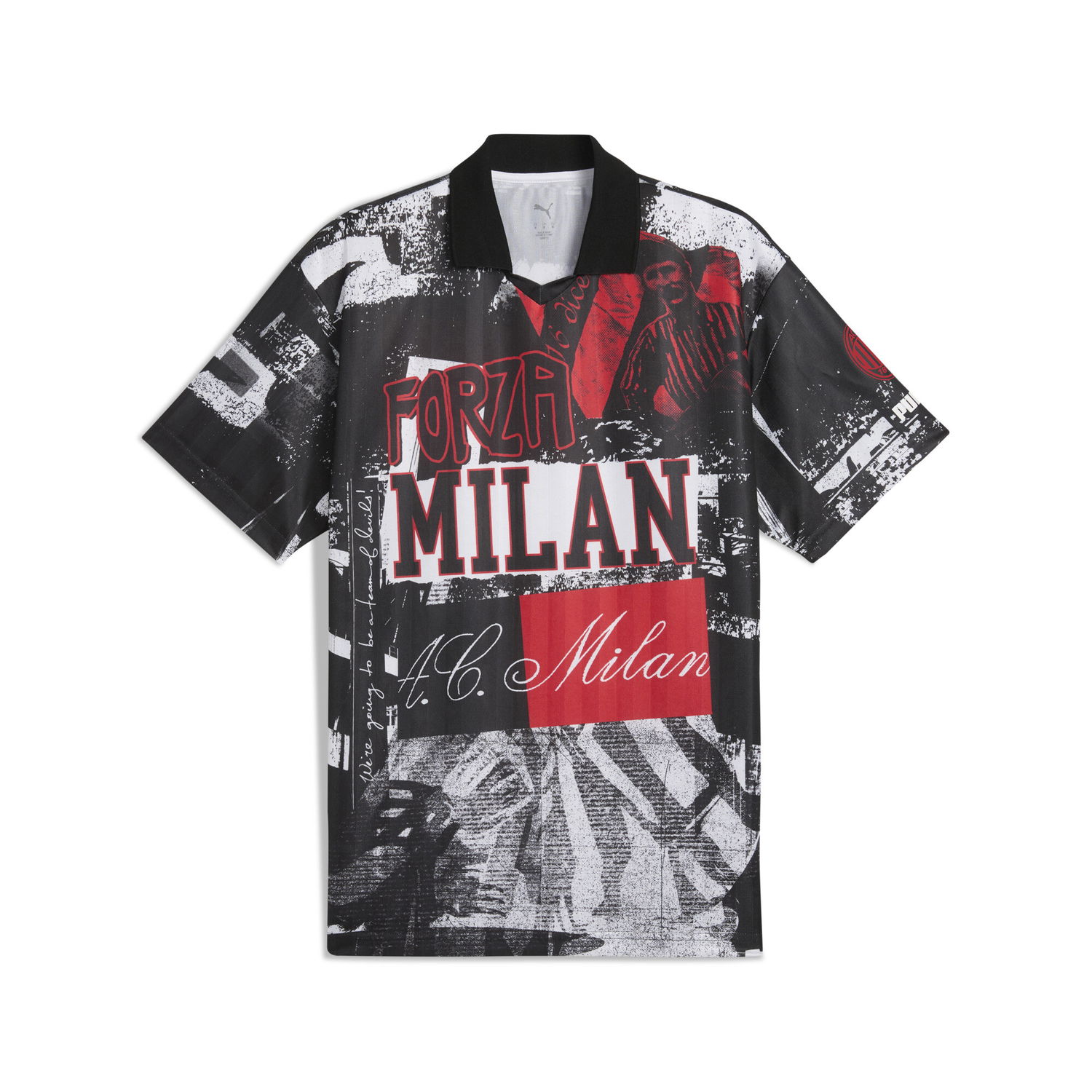Jersey Puma AC Milan Retro ftblNRGY+ Graphic T-Shirt Svart | 779336_01, 0