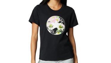 T-shirt Converse Converse Floral Patch Graphic Tee Svart | 10023217-A01, 1