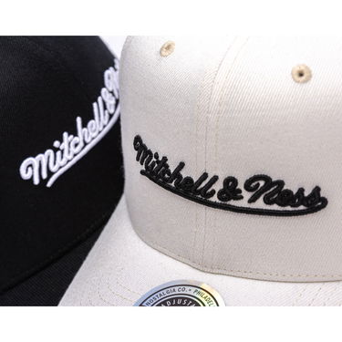 Keps Mitchell & Ness Mitchell & Ness Branded Script Stretch Cap Svart | HC12184-MNNBLCK, 6
