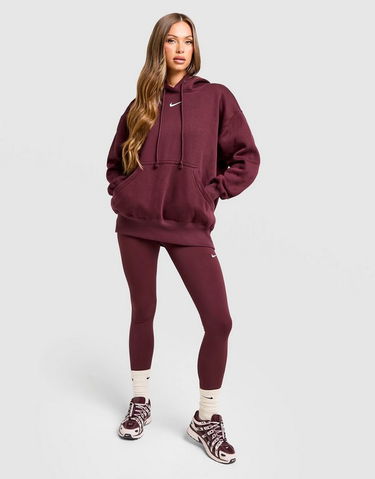 Sweatshirt Nike Phoenix Fleece Oversized Hoodie Bourgogne | DQ5860-652, 4