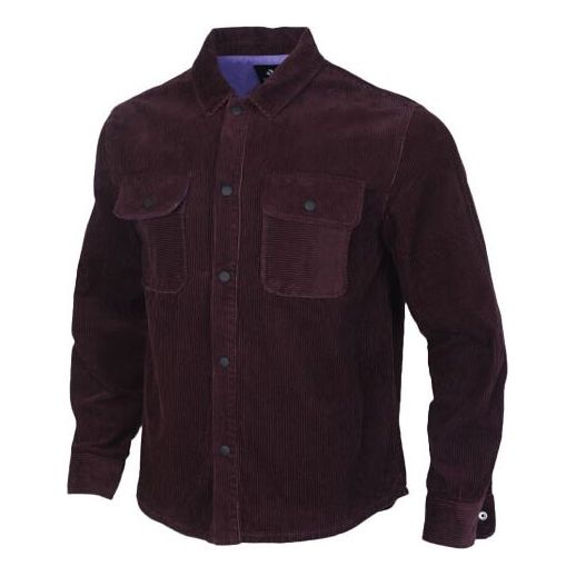 Skjorta Converse Retro Industrial Style Corduroy Shirt Purpur | 10019954-A05