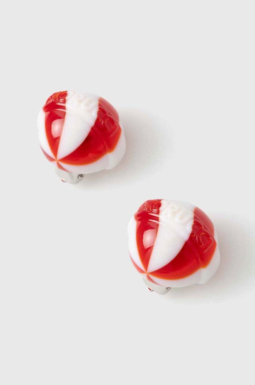 Örhängen Fiorucci Fiorucci Mini Lollipop Clip-on Earrings Röd | U01FPAJE145PT01RD02