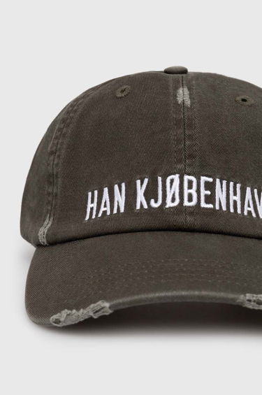 Keps Han Kjøbenhavn Signature Distressed Cap Grön | A.132999, 1