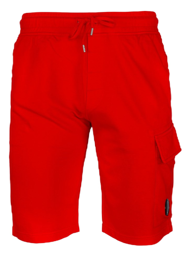 Shorts C.P. Company Light Fleece Cargo Shorts Red Röd | 12CMSB021A002246G455