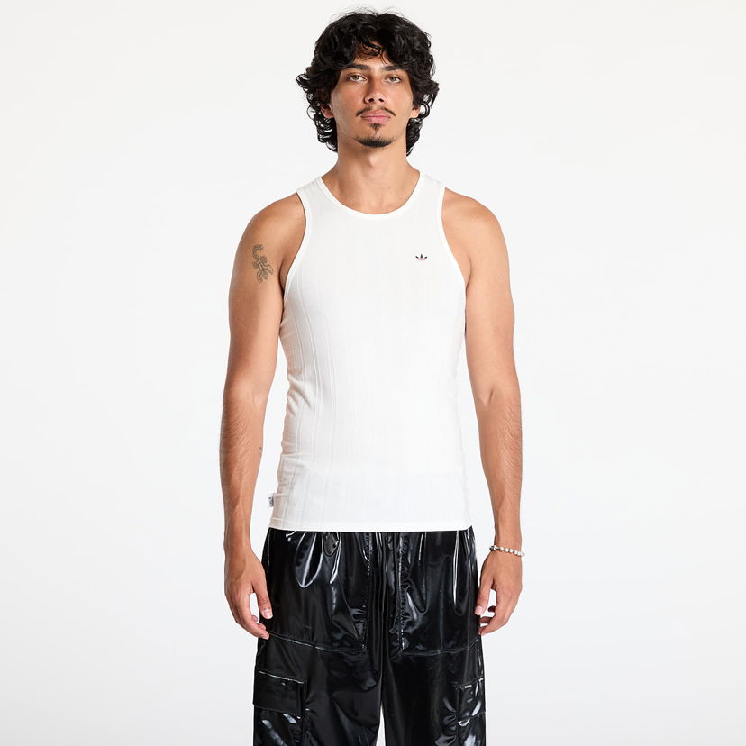 Linne adidas Originals Clot Rib Tank Corewhite/ Corewhite Vit | JC5308